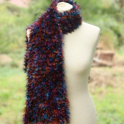 Schal gestrickt Schal Strickmode Accessoires Strickschal Wickelschal Herbst Wintermode Geschenk