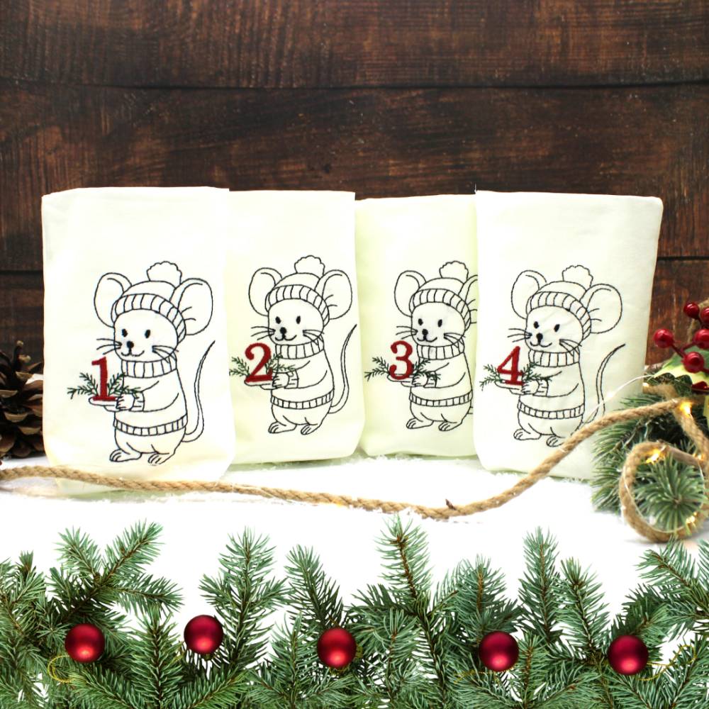 ITH Lichterbeutel Advent Maus Wintermaus Bild 1