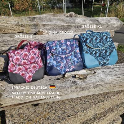 Bundle: Melody Add-on + Umhängetasche Melody Nähanleitung