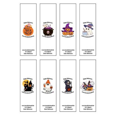 Halloween-Banderole zum Ausdrucken – Gratis Printable für Mini-Schokoladen