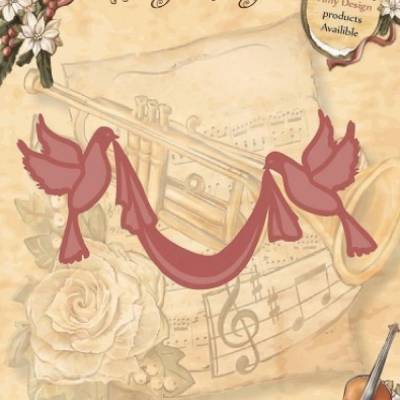 Amy Design, Tauben mit Band, Stanzschablone, Cutting Dies, ADD10010
