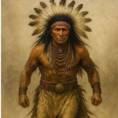 Episches Fantasy Poster A3 – Fotorealistischer Krieger | Wandbild zum Download