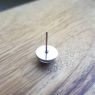 Überraschungs-Ohrringe 12mm Cabochon Ohrstecker Bronze oder Silber – Einzigartiger Modeschmuck