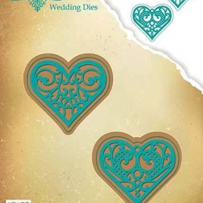 Nellie`s Choice, Stanzschablone, Cutting Dies, Vintasia, Wedding Dies, Herzen, VIND047