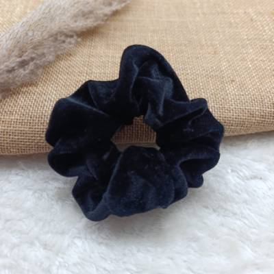 Scrunchie - Samt - Haargummi * schwarz