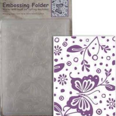 Embossing Folder, Prägeschablone, Hintergrund, Schmetterlinge, Central Craft, CCC-4046