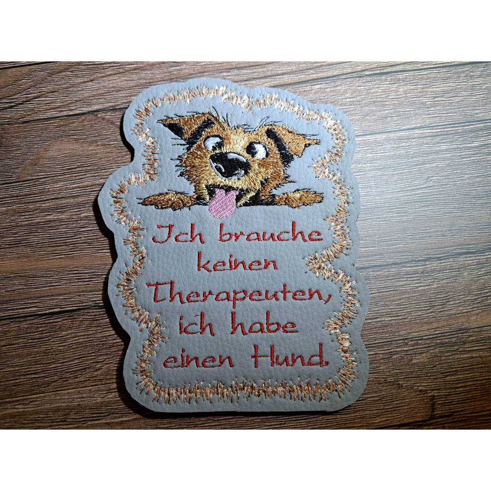Hund crazy Stickdatei 18x18cm bzw. 20x20cm – Lustige Hundestickerei für Hundeliebhaber & DIY Bild 10