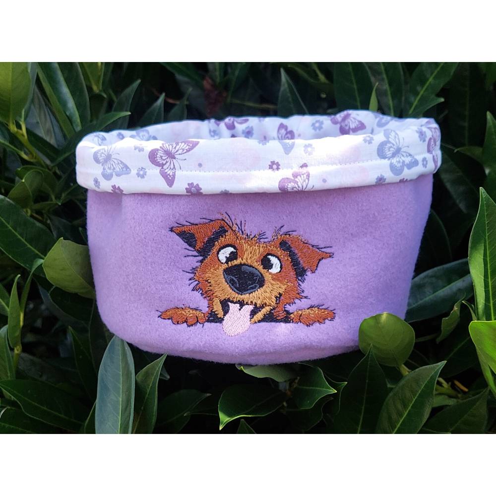 Hund crazy Stickdatei 18x18cm bzw. 20x20cm – Lustige Hundestickerei für Hundeliebhaber & DIY Bild 3