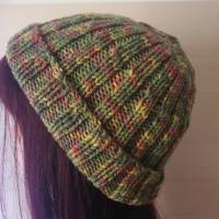 Handgestrickte Rippenmütze in verschiedenen Farben – Unisex, dehnbar, Universalgröße, pflegeleicht