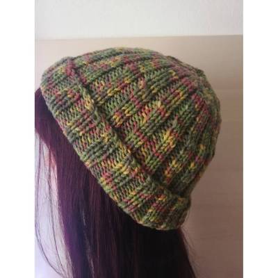 Handgestrickte Rippenmütze in verschiedenen Farben – Unisex, dehnbar, Universalgröße, pflegeleicht
