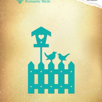 Nellie`s Choice, Stanzschablone, Cutting Dies, Vintasia, Romantic Birds, Vögel am Gartenzaun, VIND040