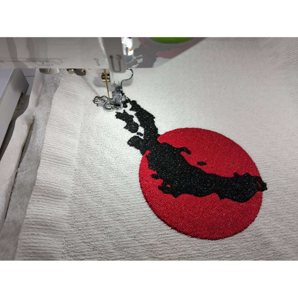 Japan Umrisse Stickdatei 12-14x18cm – Japan Design für Stickmaschine Bild 3