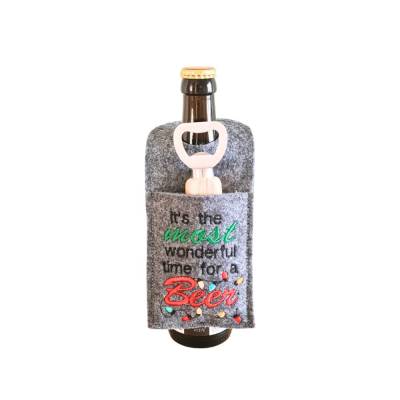 Stickdatei Flaschenöffner Tasche Weihnachten