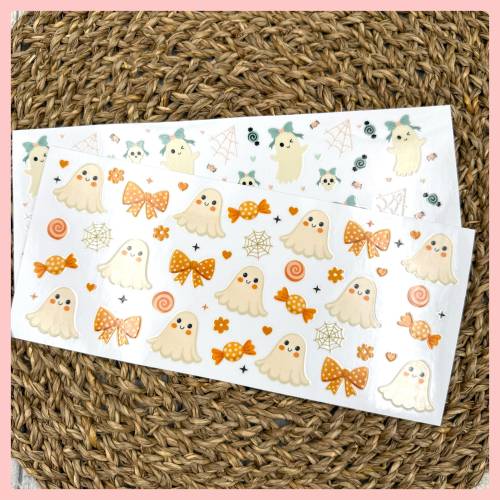 Rubon Halloween,  SWEET HALLOWEEN-Glas, Gr. XL, Rub-On auf Glas etc., Kürbis, Herbst, herbstlich, Halloween, -weitere im