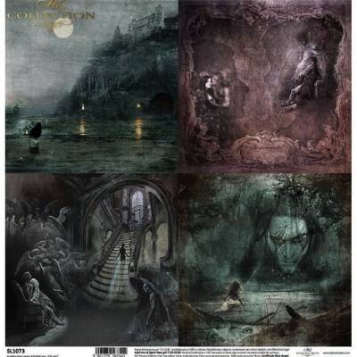 Bastelkarton Gothic Secrets – Bastelpapier – 31 x 32 cm, SL1073