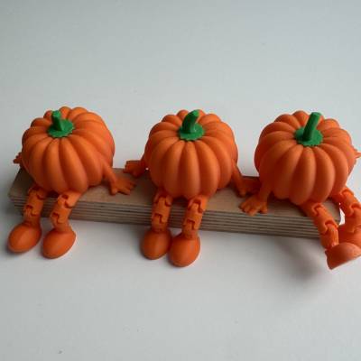 kantenhocker Kürbis mit flexiblen Beinen