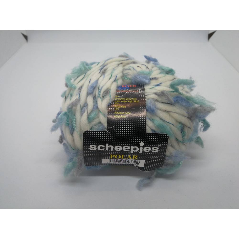 Scheepjes Polar Strickgarn mit Fransen – Auslaufartikel, Schurwollmischgarn für kreative Projekte Bild 3