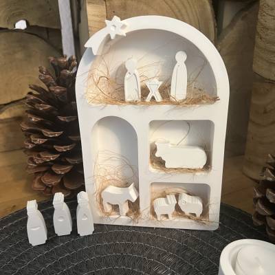 Deko Weihnachten, Adventsdeko Ideen, Krippe Weihnachten, Raysin Ideen Weihnachten, Weihnachtszeit Krippe, Krippe Modern