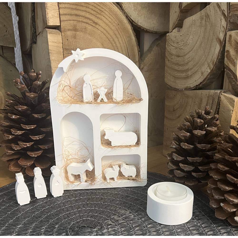 Deko Weihnachten, Adventsdeko Ideen, Krippe Weihnachten, Raysin Ideen Weihnachten, Weihnachtszeit Krippe, Krippe Modern