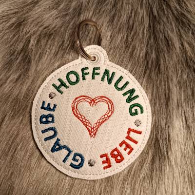 Schlüsselanhänger „Glaube • Hoffnung • Liebe“