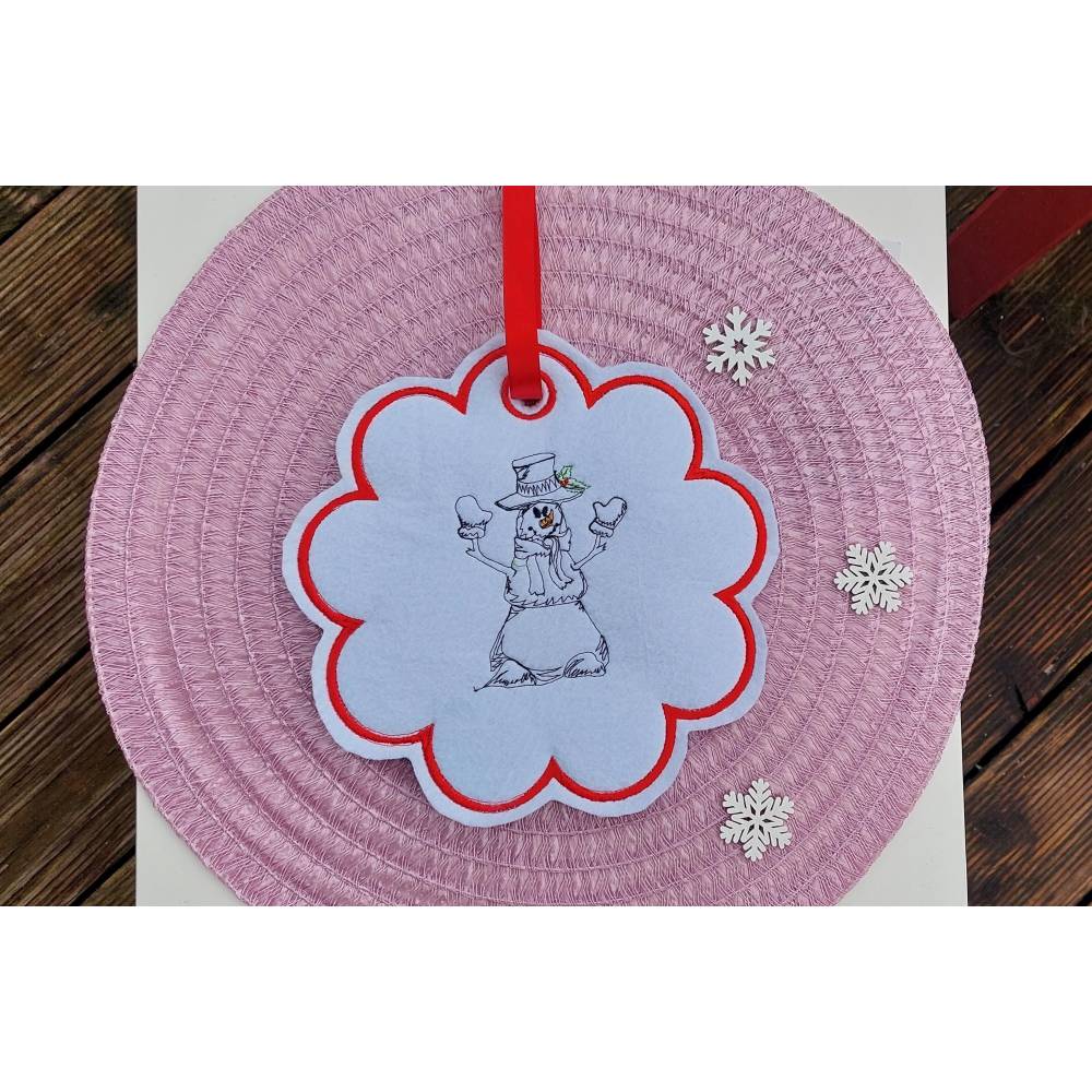 Stickdatei Kleiner Schneemann 2 Größen Bild 4