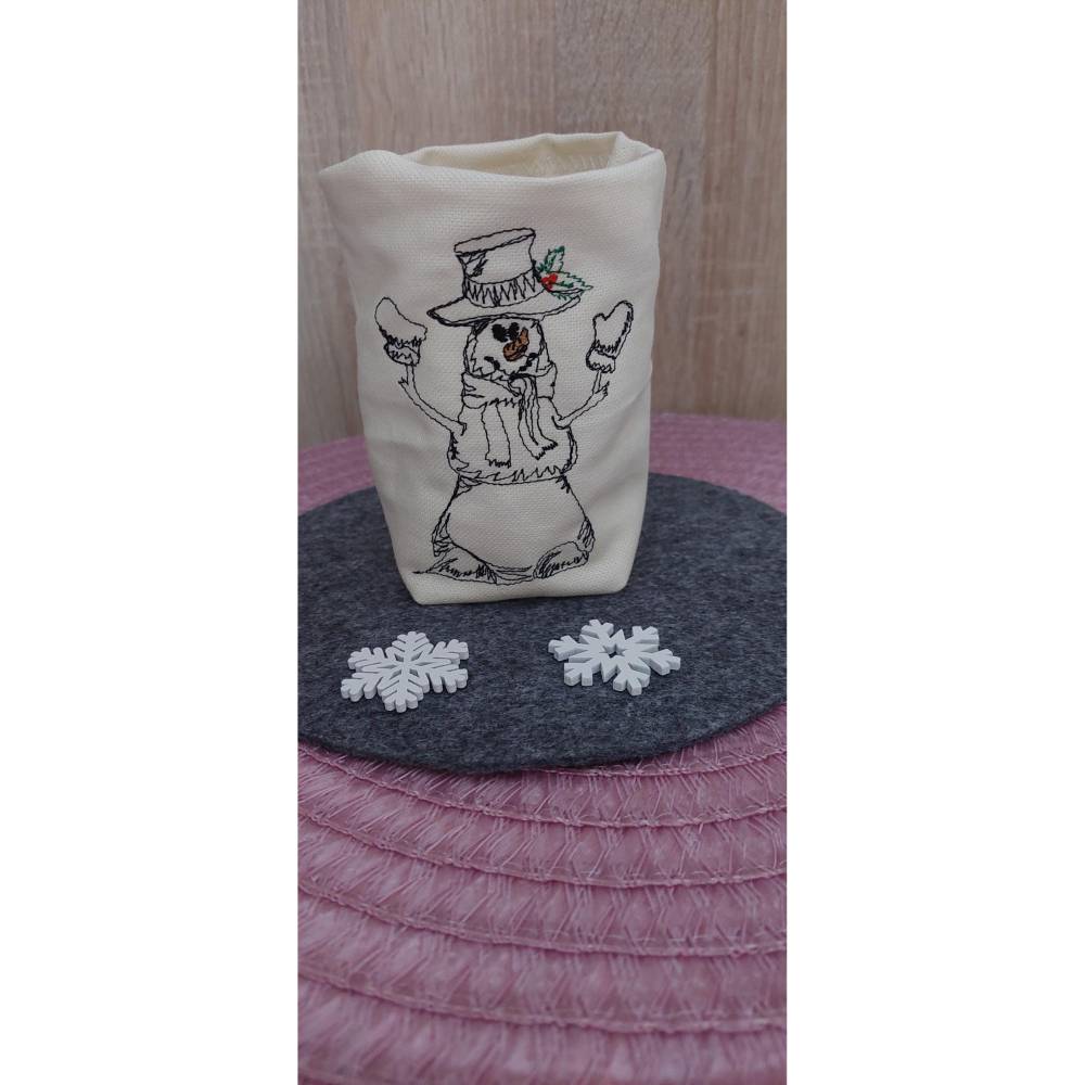 Stickdatei Kleiner Schneemann 2 Größen Bild 6