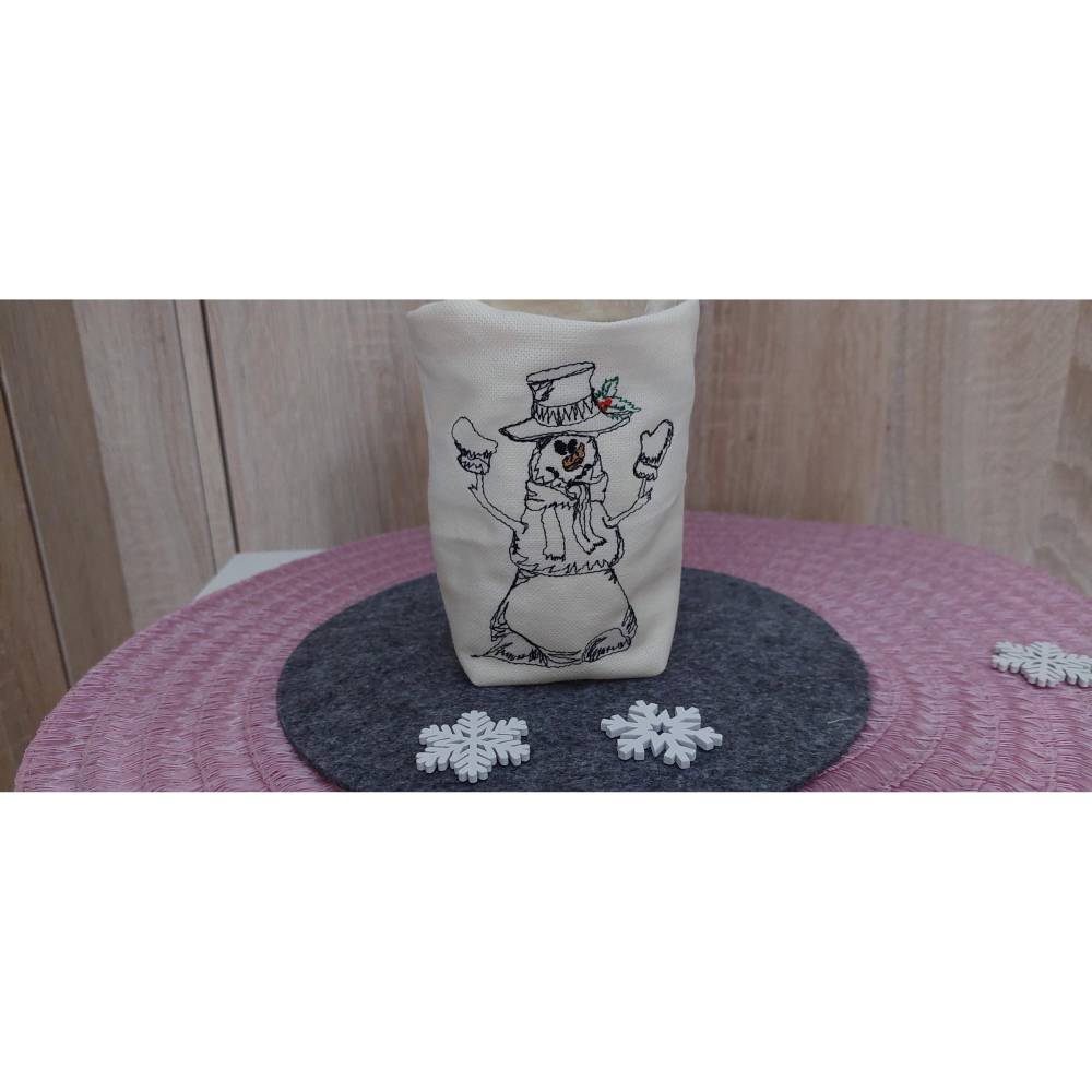 Stickdatei Kleiner Schneemann 2 Größen Bild 7