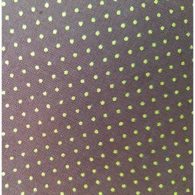 Baumwollstoff braun mit Punktenl in Gold,Weihnachtsstoff, Meterware, Winterstoff, Breite 1,40 m, 100% Baumwolle