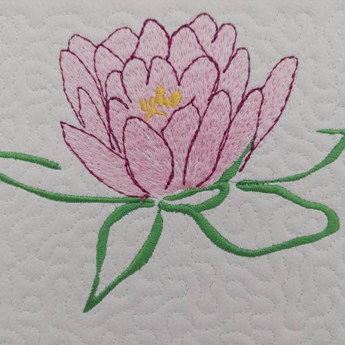 Stickdatei Seerose 18x18/20x20
