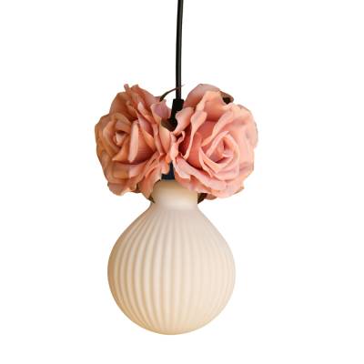 Romantische Rosenblütenlampe, handgefertigte Lampe mit Blumen, hängend für Schlafzimmer, Wohnzimmer und Jugendzimmer