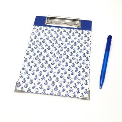 Klemmbrett DIN A5 Anker – Handgefertigte Schreibunterlage 16,0 x 23,0 cm