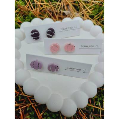 Kürbis Ohrring Stecker PolymerClay