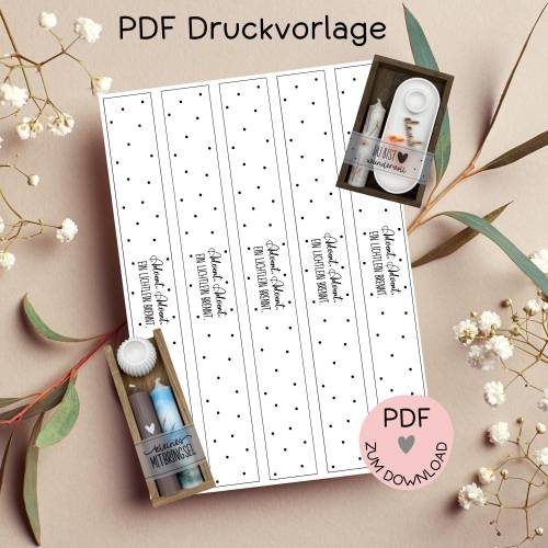 Banderole "Advent", PDF-Druckvorlage, zum ausdrucken u. auschneiden, A4, Banderolen z.B. f. Geschenke zur Adventszeit