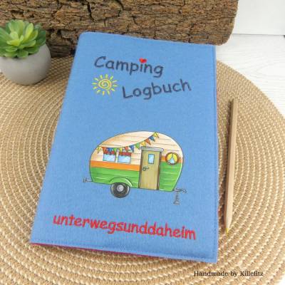 Camping Reisetagebuch A5 – Individuell gestaltbares Camper Notizbuch als Geschenk