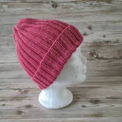 Strickmütze/Beanie handgestrickt