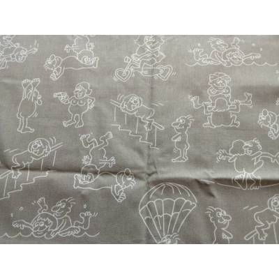 95 cm Reststück, Baumwollstoff, Kamasutra, Grau, 160 cm breit