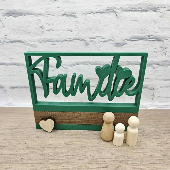 *Im Rahmen Bundle* 12 Worte 3D Druck-, Laser und Plotterdatei in verschiedenen Varianten Bild 8