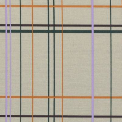 A.U Maison Wachstuch, Checker-Orange/Braun/Violet/Grün,