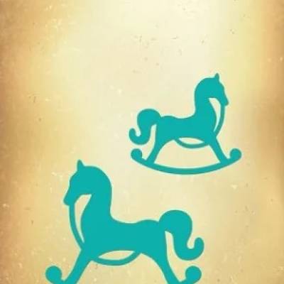 Nellie`s Choice, Stanzschablone, Cutting Dies, Vintasia, Figurative Dies, Schaukelpferde, VIND020