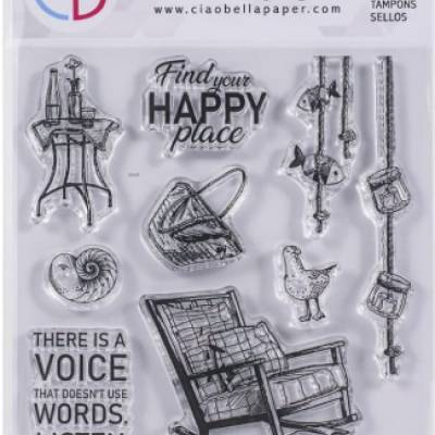 Clearstamp, Ciao Bella, Find your happy place, PS6023
