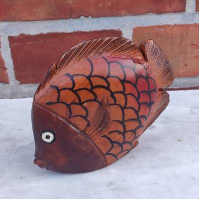 VINTAGE - Holzdeko - Fisch