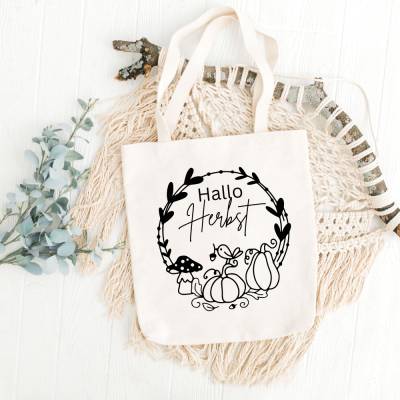 Herbst Kranz PNG SVG Datei - Download Plotterdatei Plotter File - Herbst Fall Kürbis Autumn Blätter Wald - Hallo Herbst