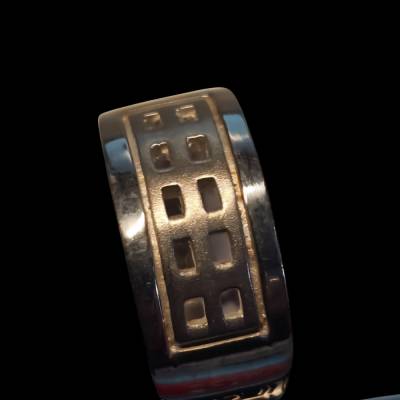 Freundschaftsring 925 Sterling Silber FR12 – 5 mm breite Ringschiene, Größen 59 mm & 56 mm