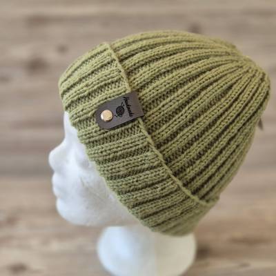 Strickmütze/Beanie handgestrickt