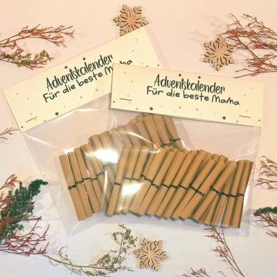 Adventskalender für Mama – Handgemachter Dankbarkeitskalender mit 24 liebevollen Botschaften