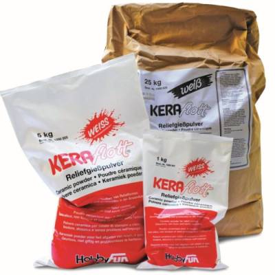 6,50Euro/kg, 5 kg Keraflott, Gießmasse, Reliefgießpulver, 1000 005
