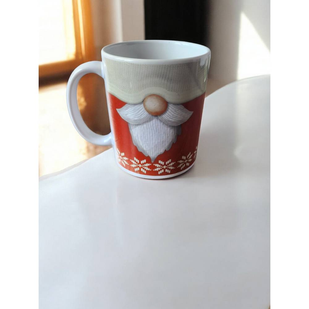 Weihnachtstassen aus Keramik (325 ml) – Rundum-Sublimationsdruck, 5 festliche Motive
