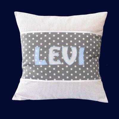 Personalisierter Kissenbezug 40x40cm mit Namen – Namenskissen für Kinder & Erwachsene