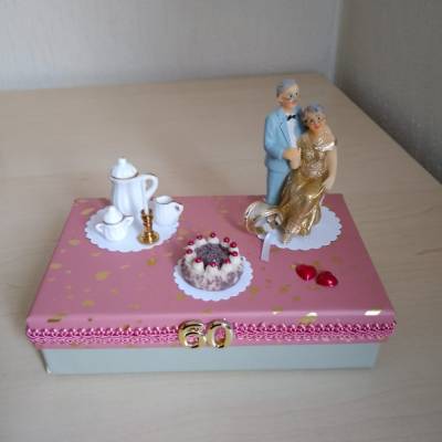 Geldgeschenk Hochzeit Diamant – Kreatives Hochzeitsgeschenk 60. Hochzeitstag Geschenkbox