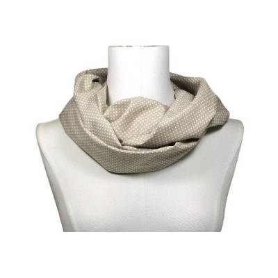 Loop Schlauchschal Geschenk Schal Punkte beige weiß Geburtstag Mutter Schwester Nichte Weihnachten
